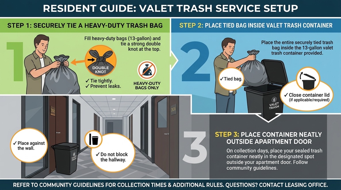 Valet Trash Before